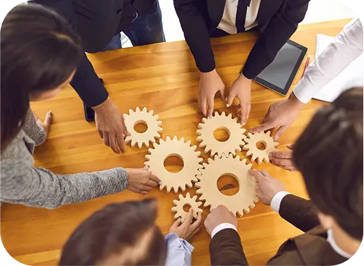 People working together